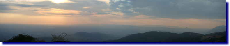 Panorama dalla vetta, verso il tramonto il 2 Settembre 2007